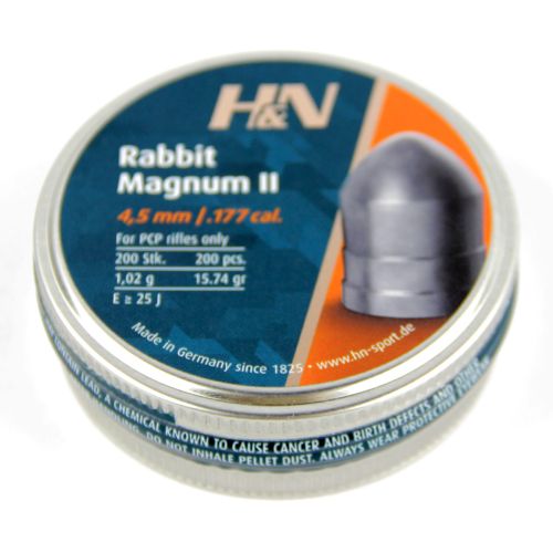Пули пневматические H&N Rabbit Magnum II 4,5 мм, 1,02г (200 шт)