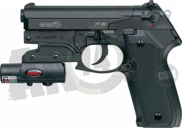 Пистолет пневматический GAMO PT 80 Combo laser