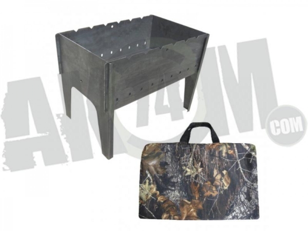 Мангал с сумкой разборный нерж. сталь (2 мм) 490х310х370 (ТОНАР)