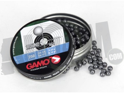 Пули пневматические GAMO Round (0,53г), 4,5 мм (250 шт)