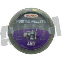 Пули Люман Pointed pellets (450 шт) острая головка, 0,68 гр 4,5 мм