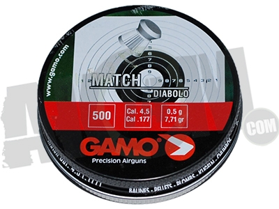 Пули пневматические GAMO MATCH, (0,49 г) кал. 4,5 мм (500 шт)