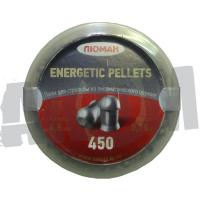 Пули Люман Energetic pellets 4,5 мм (450 шт) круглая головка, 0,75 гр
