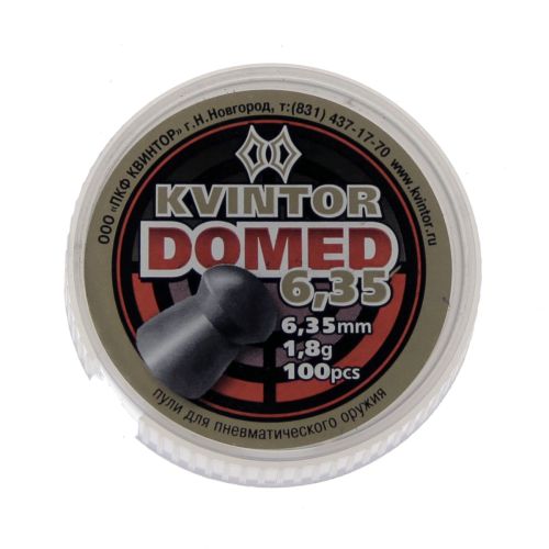 Пули пневматические 6,35 мм "Kvintor Domed" (100шт.) 1,8 гр